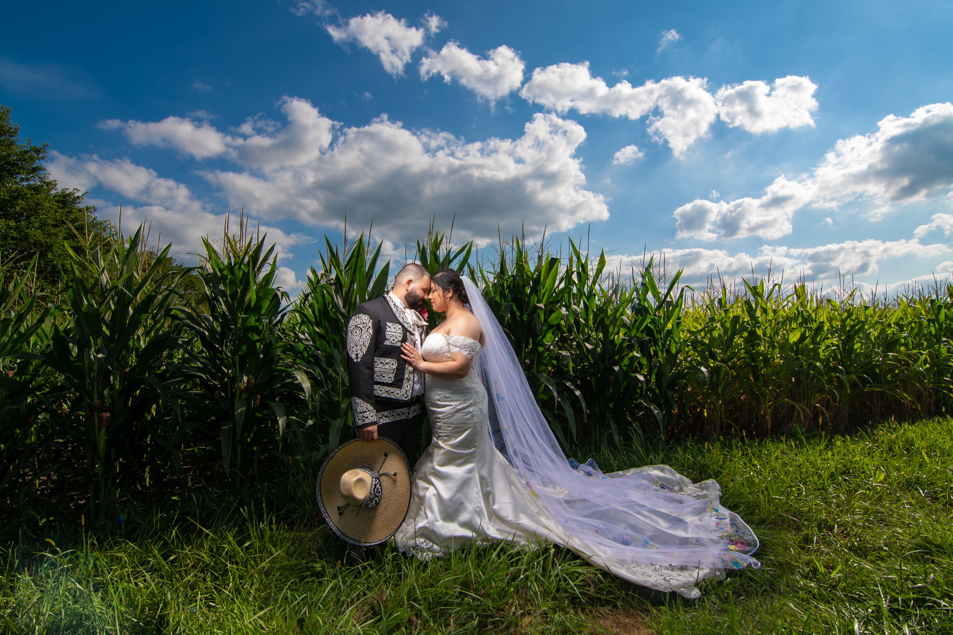 bride-groom-corn-field-mexican-wedding-chicago-wedding-photographer